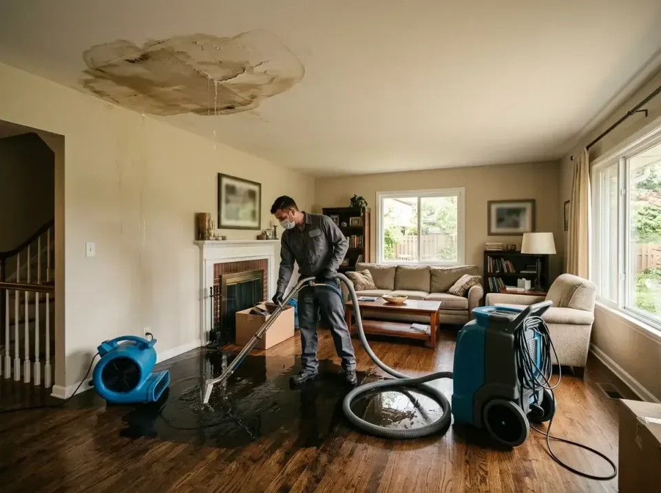 attic-pipe-burst-ceiling-drip-008 — frequently asked questions, Water Damage Restoration & Carpet Care in Detroit, MI